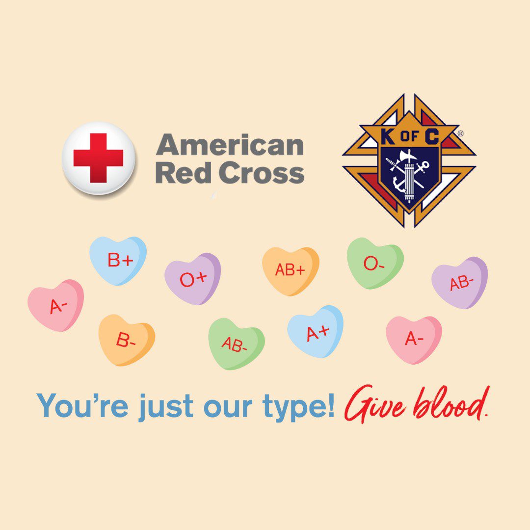 Knights of Columbus February Blood Drive