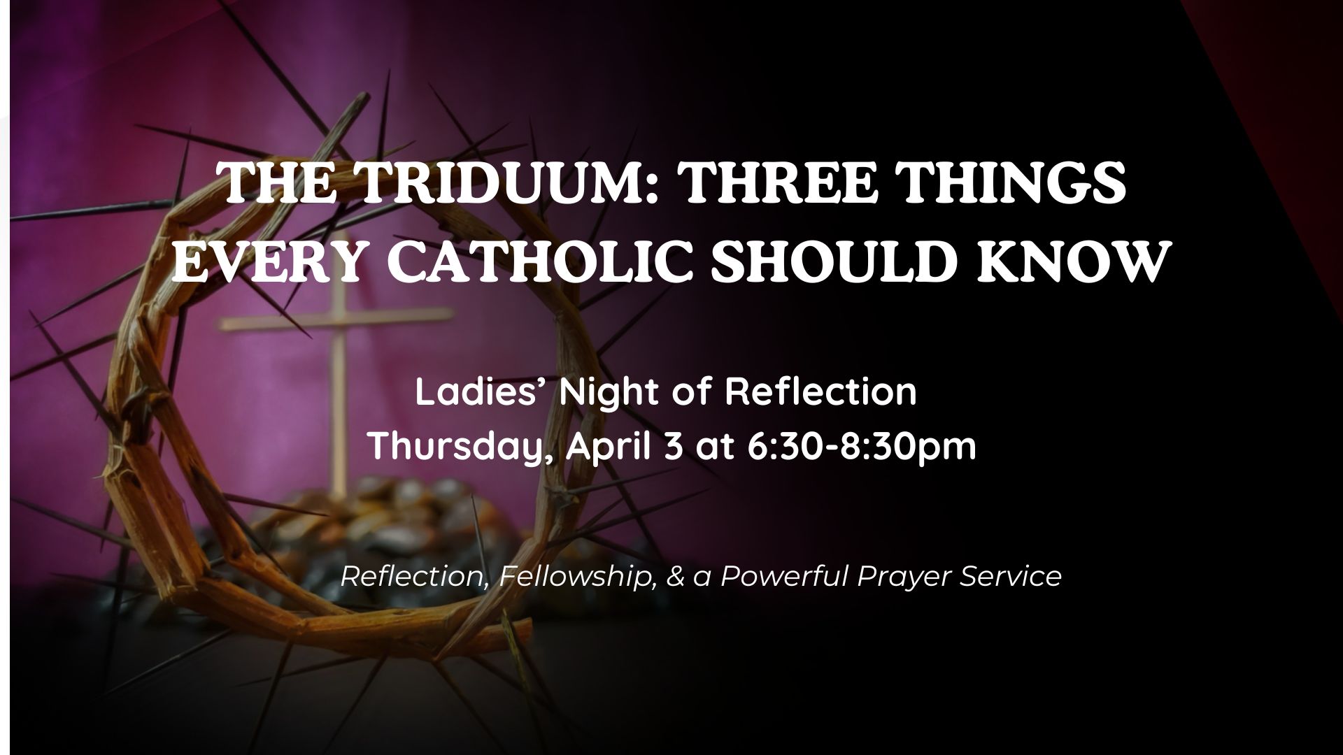 Ladies’ Lenten Night of Reflection is April 3